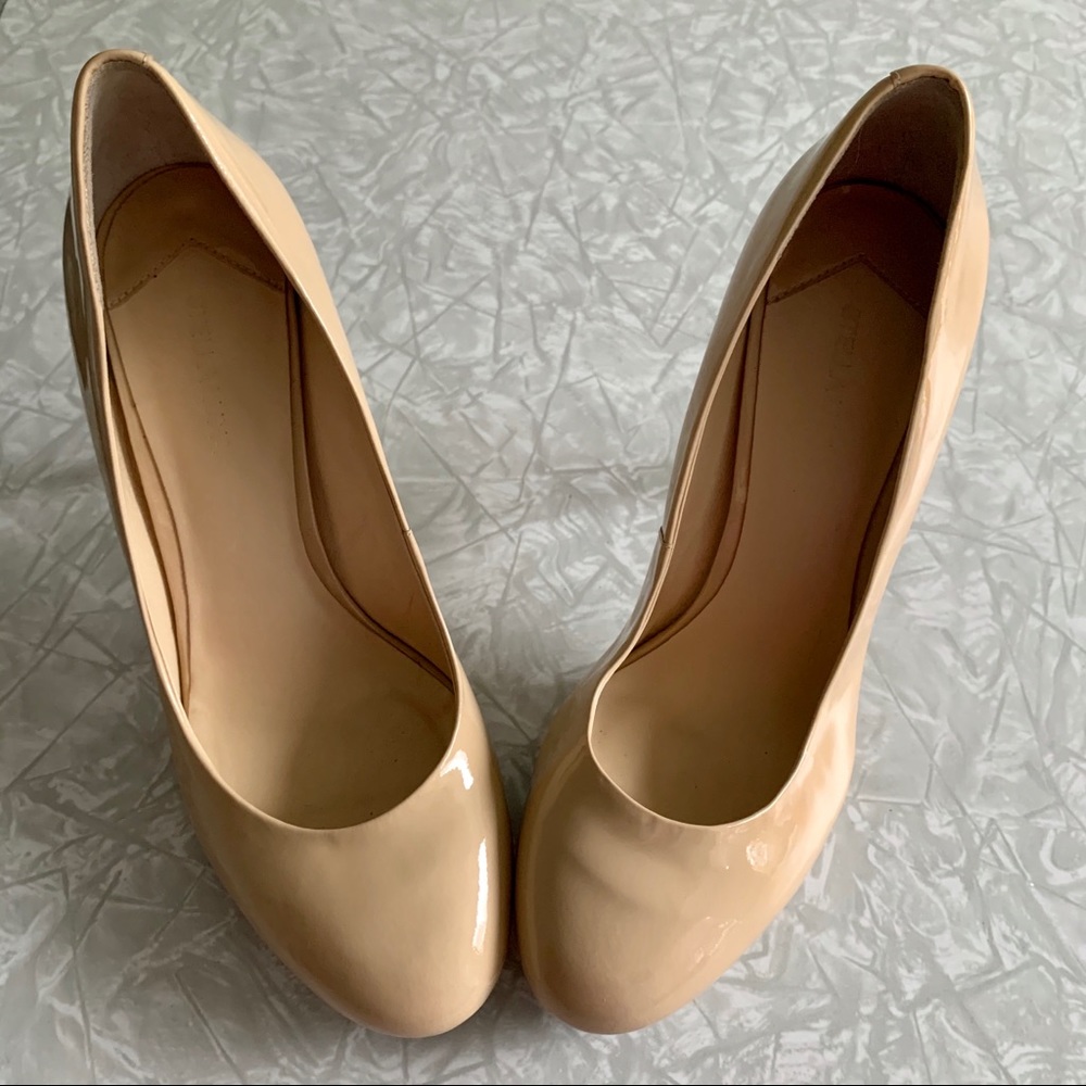 😍 Stella Luna Nude Leather Platforms 😍 Size 38
